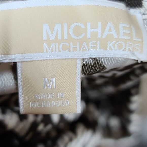 Michael Kors cowl neck slvesless snakeskin blouse - Picture 9 of 11